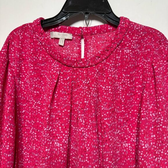 HOBBS Jonie Spot Print Blouse 14 NWOT - Picture 10 of 15